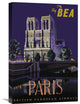 "Fly BEA Paris" Stretched Canvas Giclee by Daphne Padden, 16"x24"
