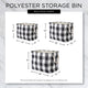 DII Polyester Bin Lattice Stonewash Blue Rectangle Large