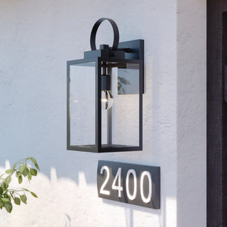 Medinah 7" Outdoor Wall Light Textured Black