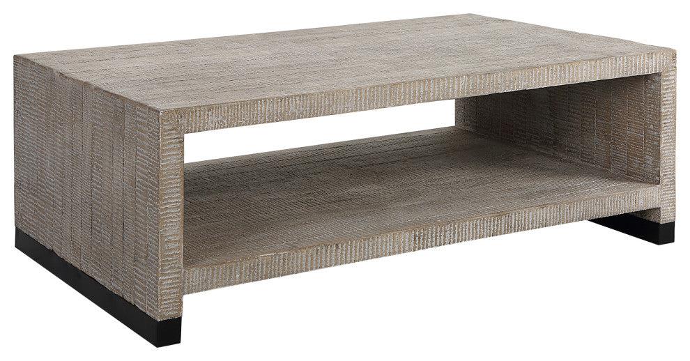 Uttermost 25285 Bosk White Washed Coffee Table