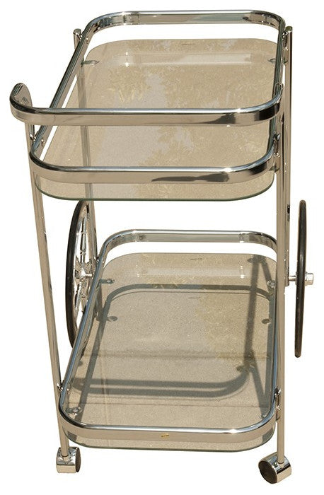 Modern Rolling Bar Cart Serving Trolley