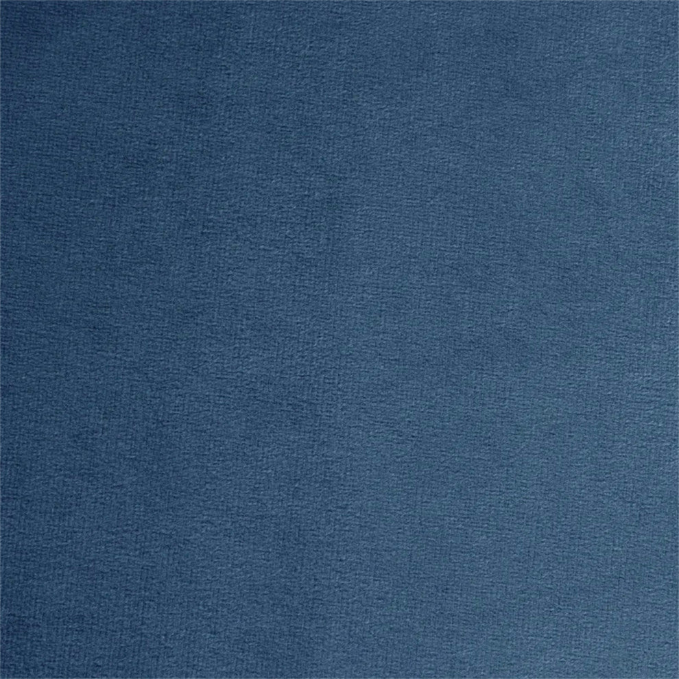 Rebekah 3 Piece Velvet Living Room Set, Gery, Navy Blue, 19''Hx70''Wx24'' D