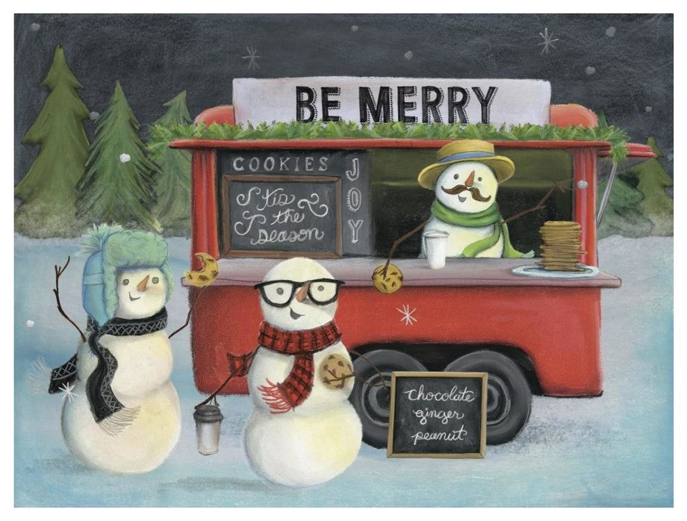 "Christmas on Wheels III Light" Digital Paper Print by Mary Urban, 34"x26"
