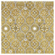 "Color my World Spice Mosaic Pattern Gold" Print by Daphne Brissonnet, 26"x26"