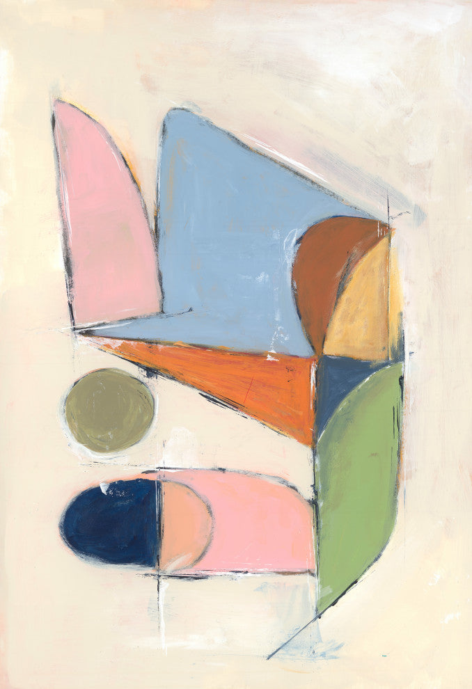 36x53 Whimsical Puzzle IV, Unframed Artwork