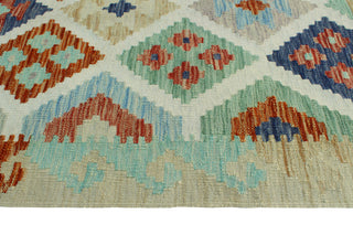 Sun Faded Flatweave Nye Beige/Navy Rug, 5'8x8'0