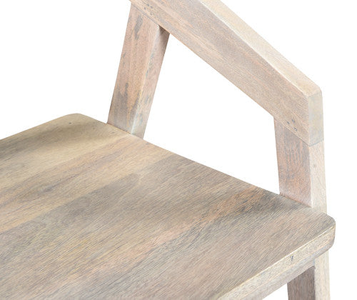 Camilla Solid Wood Armchair, Soft White