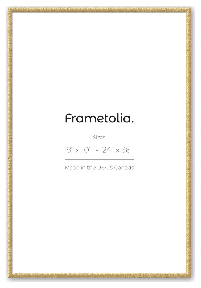 16" x 20" Hammered Gold 1" Vintage Gallery Frame