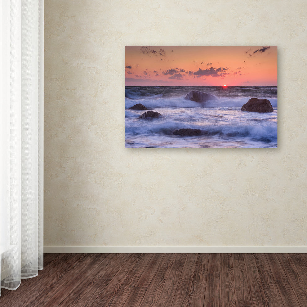 Michael Blanchette Photography ''Raging Surf'' Canvas Art, 19x12