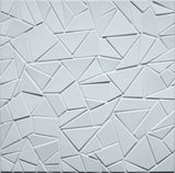 White Broken Tile 3D Wall Panels, Set of 10, Covers 26.9 Sq Ft