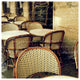 "Paris Bistro Letter" Digital Paper Print by Sue Schlabach, 38"x38"