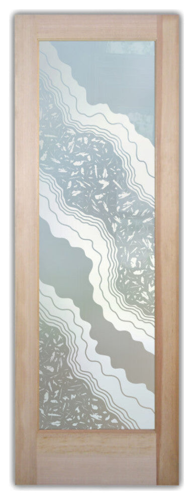 Pantry Door - Metamorphosis Peak - Primed - 28" x 84" - Knob on Right - Pull...