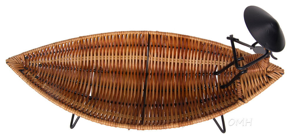 Asian Style Tranquility Boat Basket