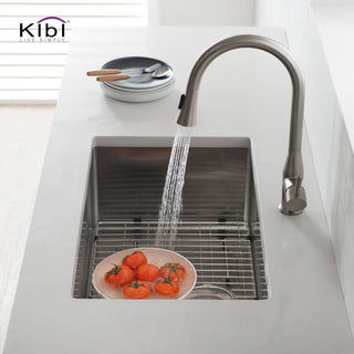 KIBI Handcrafted Undermount Single Bowl 16 Gauge Stainless Steel Kitchen Sink, 3