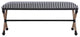 Uttermost Braddock Striped Bench