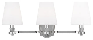 Paisley Three Light Vanity, Polished Nickel