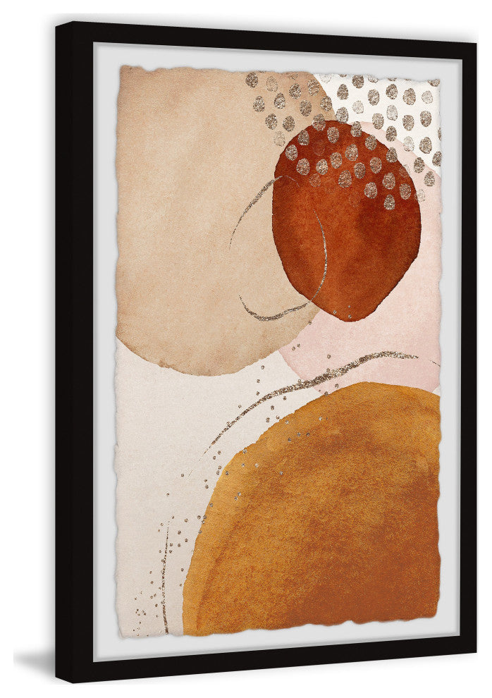 "Sun and Moon Meet" Framed Painting Print, 20x30