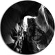 Black And White Antelope Canyon, Landscape Disc Metal Wall Art, 11"
