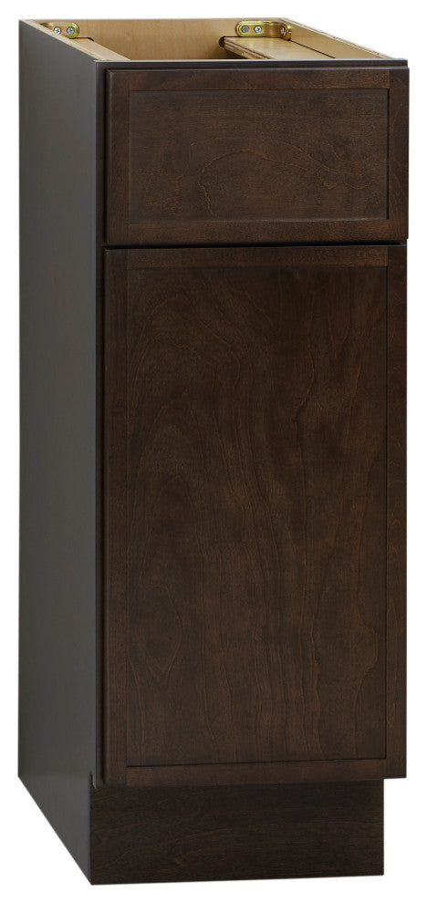Vanity Art Birch Plywood Single Base Storage Cabinet, Brown, 12"