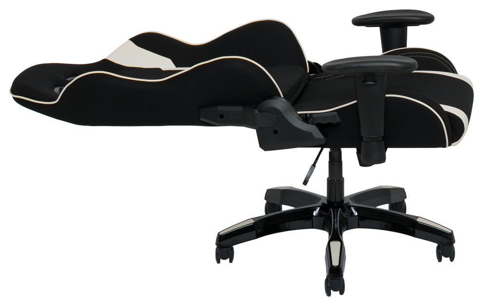 Black and White High Back Ergonomic Gaming Chair