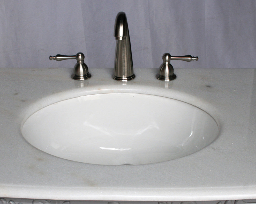 60-Inch Antique Style Double Sink Bathroom Vanity Model 7760-W