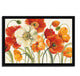 "Poppies Melody I" By Lisa Audit, Framed Painting Print, Ready To Hang