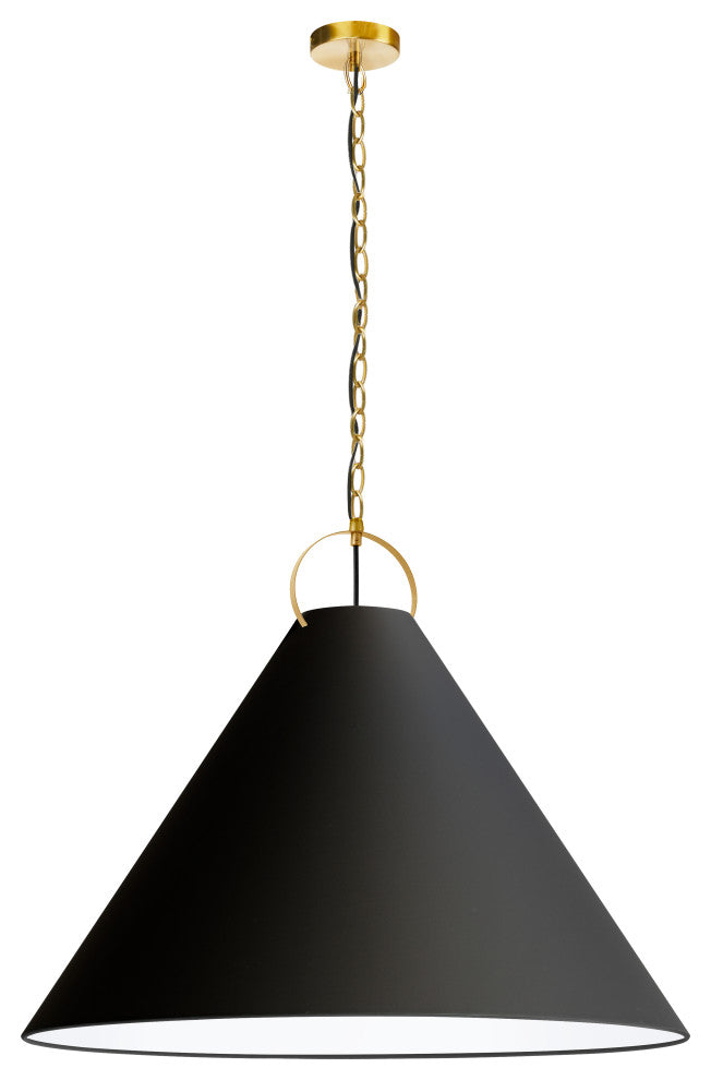 Dainolite PCN-321P-AGB-797 1 Light Pendant, Aged Brass