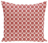 Link Lock Geometric Print Outdoor Pillow, Burnt, 18"x18"