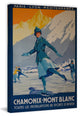 "Chamonix Mont Blanc" Painting Print on Wrapped Canvas, 16"x24"