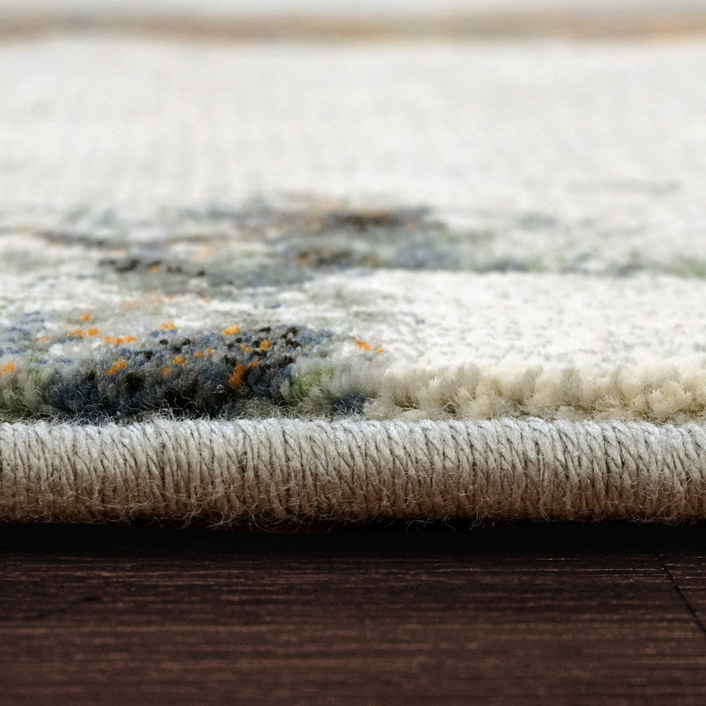 Eclipse Gray And Multicolor Area Rug, 3.11'x5.7'