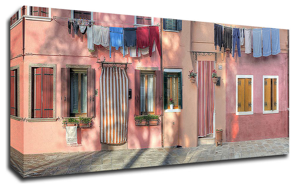 Casa Veneziane No. 2 by Alan Blaustein, Print on Canvas, 48" x 16"