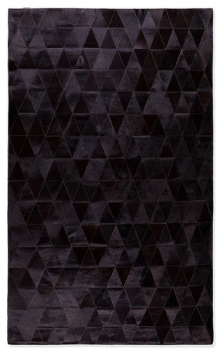 Natural Natural Stitch Hide Aprox 5'x8' Mosaik Black
