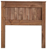 Furniture of America Howard Rustic Wood Full Panel Headboard in Mahogany