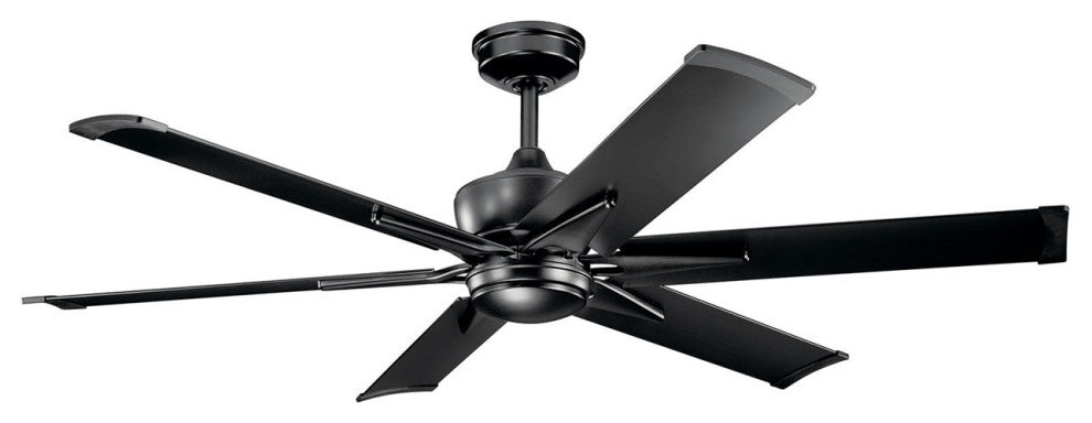 Kichler Szeplo Patio 60 inch Outdoor LED Ceiling Fan in Satin Black