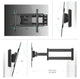 ONKRON TV Wall Mount with Swivel and Tilt for Most 40-60 Inch TV up to 150 lbs