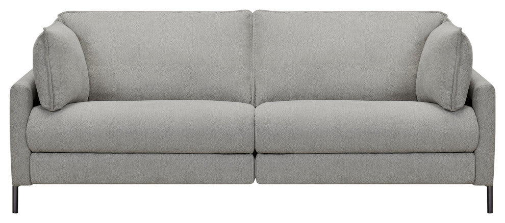 Juliett 80" Modern Power Reclining Sofa, Gray Pebble