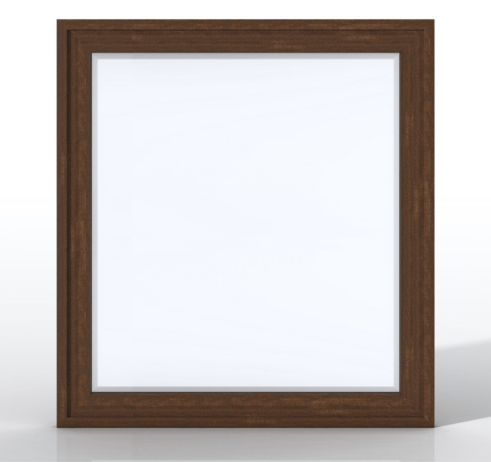 Addison 36" Rectangular Mirror, Mid Century Acacia