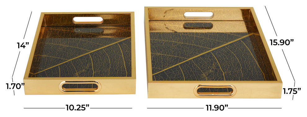 Glam Gold Plastic Tray Set 562054