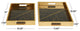 Glam Gold Plastic Tray Set 562054