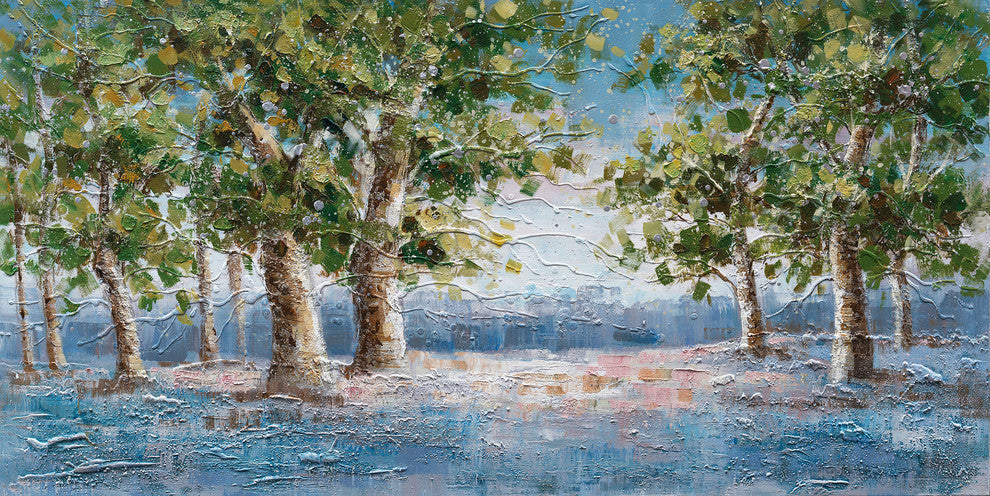 "Better Days" Oil painting on Wrapped  Canvas, wall Art, 27.5"x55"
