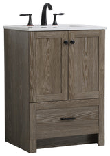 Elegant Lighting VF2824 Soma 24" - Weathered Oak