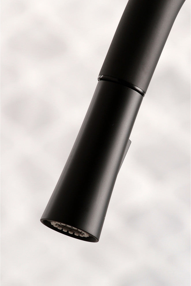 Gourmetier Pull-Down Kitchen Faucet, Matte Black