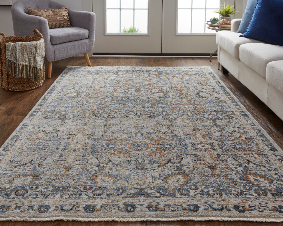 Weave & Wander Frencess Rug, Cotton/Silver, 9'-8" x 12'-8" Rug