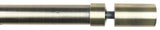 1" Sullivan Adjustable Curtain Rod, Antique Brass, 28"-48"