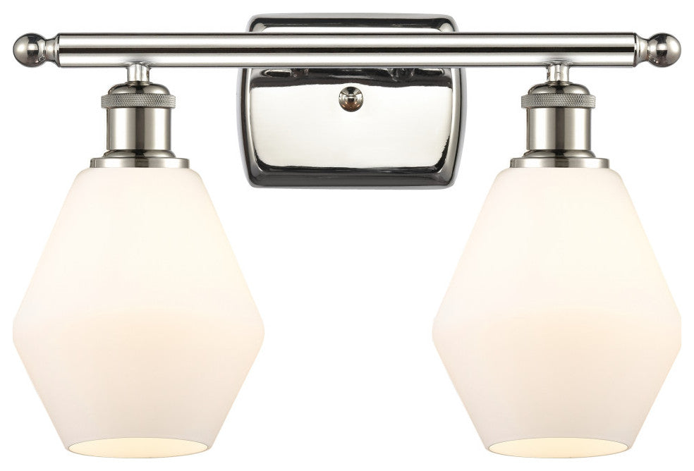 Innovations 516-2W-PN-G651-6-LED 2-Light Bath Vanity Light, Polished Nickel