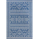Nuloom Transitional Diamond Tribal Outdoor Area Rug, Blue 7'6"x10'9"