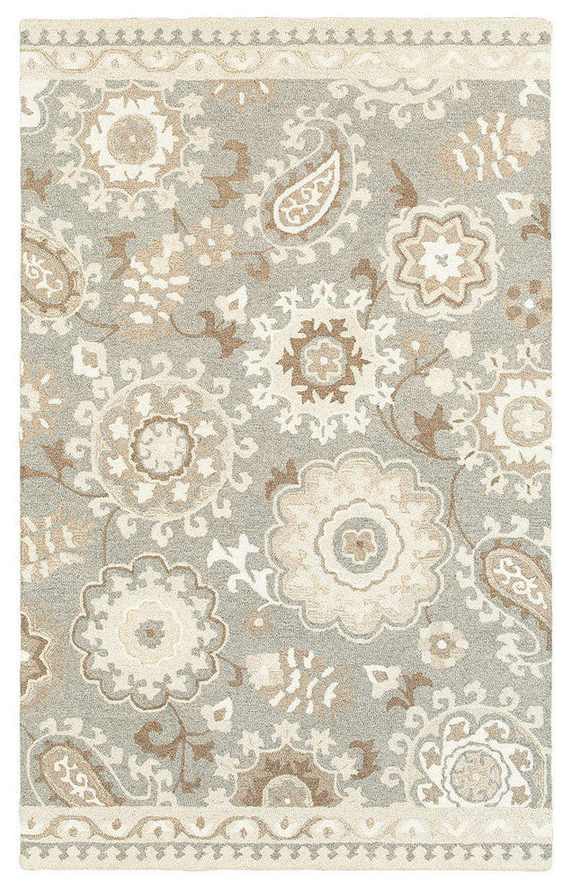 Oriental Weavers Sphinx Craft 93003 Rug, Gray/Sand, 8'0"x10'0"