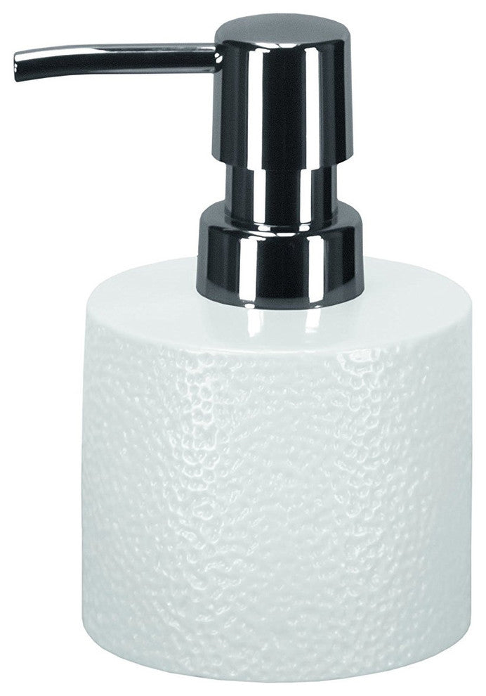 Porcelain Bathroom Accessories, Monroe, White, Soap Dispenser