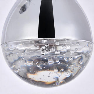 Elegant Lighting Amherst 3 Light Clear LED Pendant in Chrome