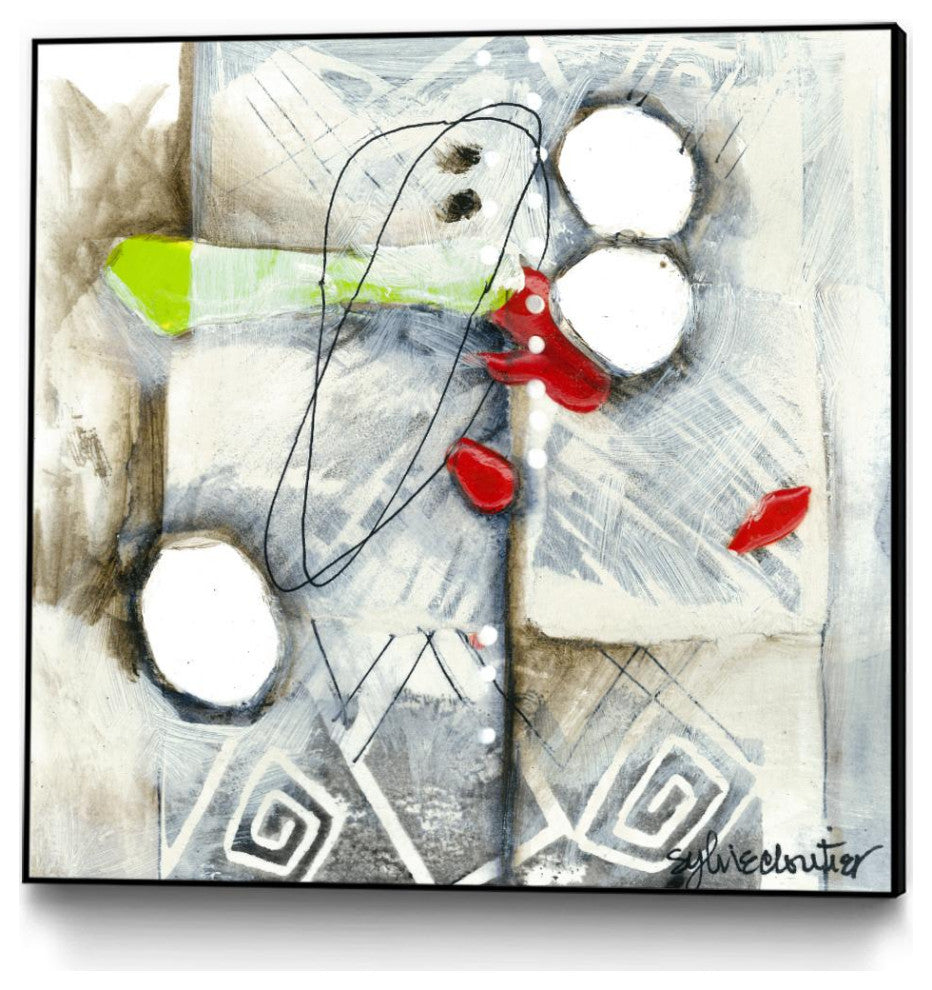 "Fine Line" Framed Canvas by Giant Art 20"x20"